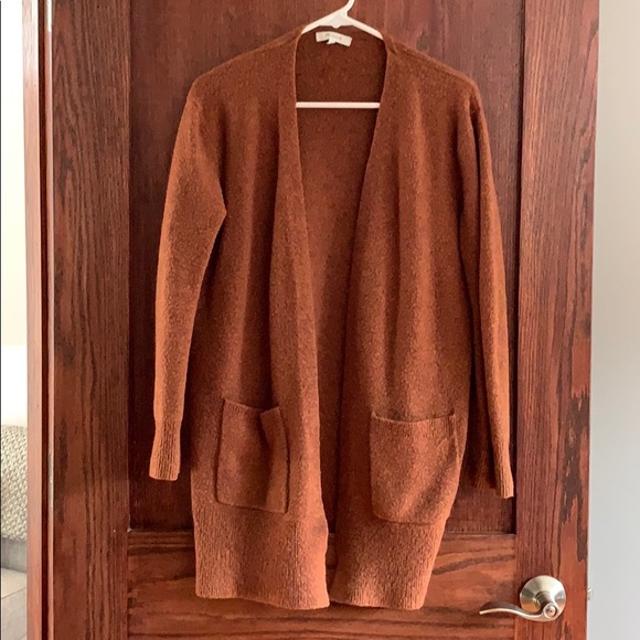 copper cardigan